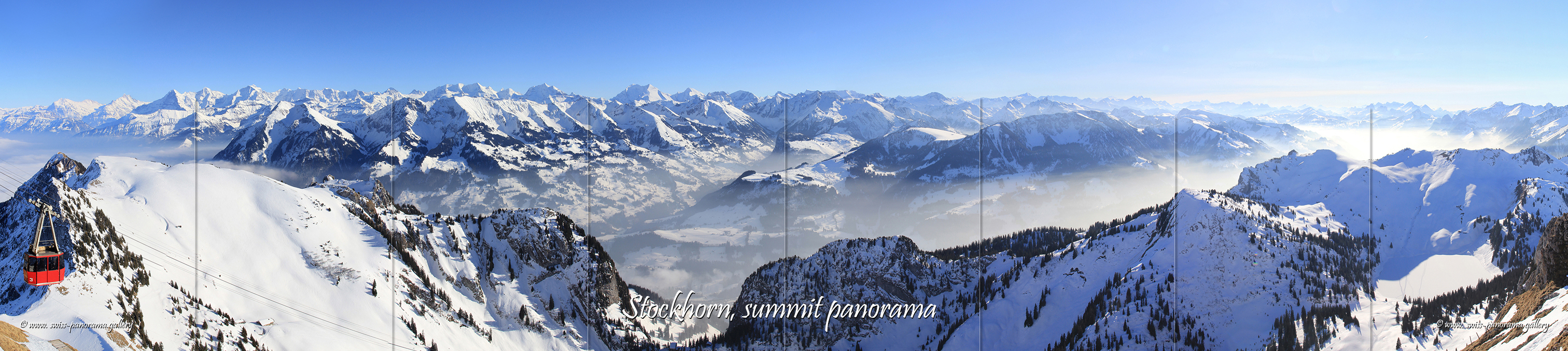 Alpenpanorama Stockhorn  panoramic view from Stockhorn summit