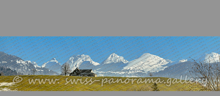 Oberes Toggenburg Churfirsten Panorama Alpenpanorama