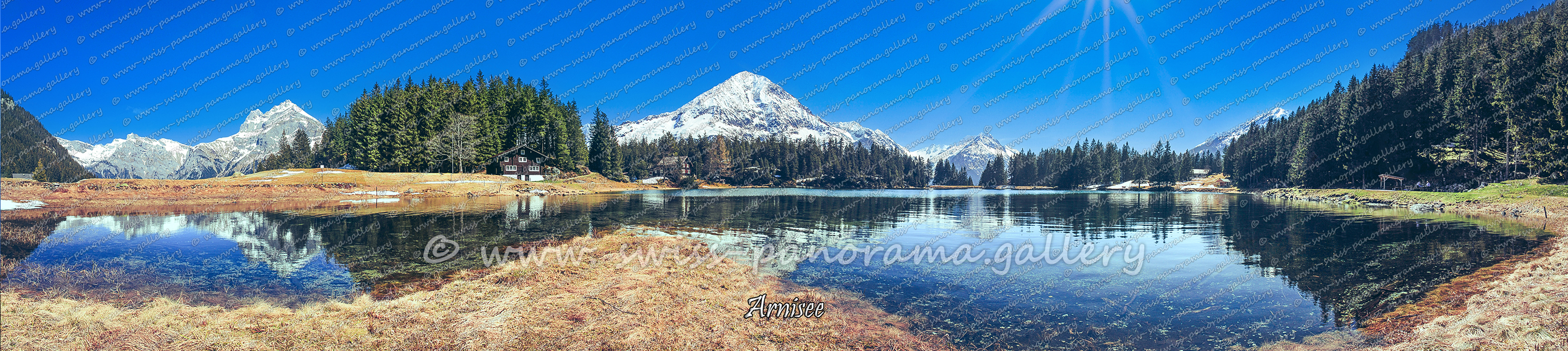 Arnisee Panorama beschriftet