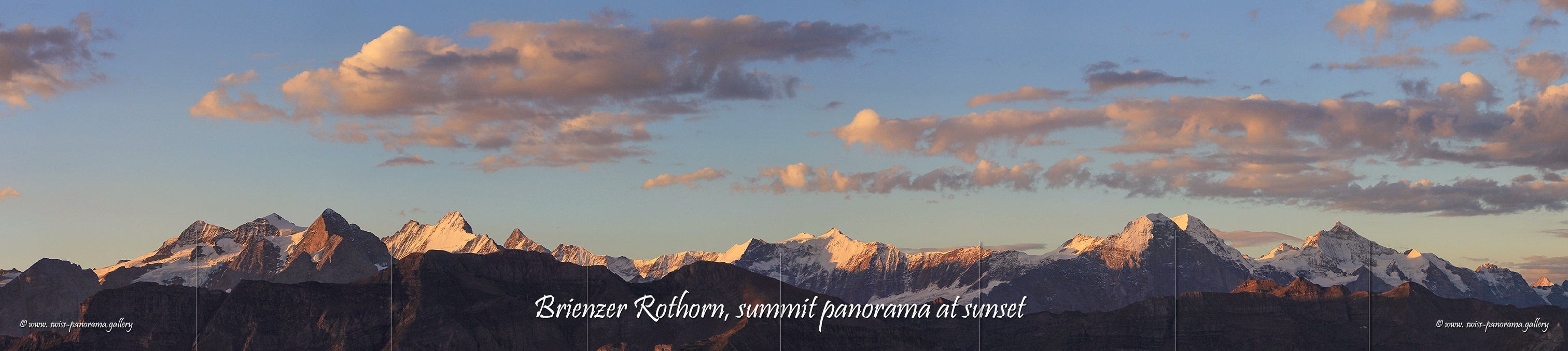 Panorama from the Brienzer Rothorn