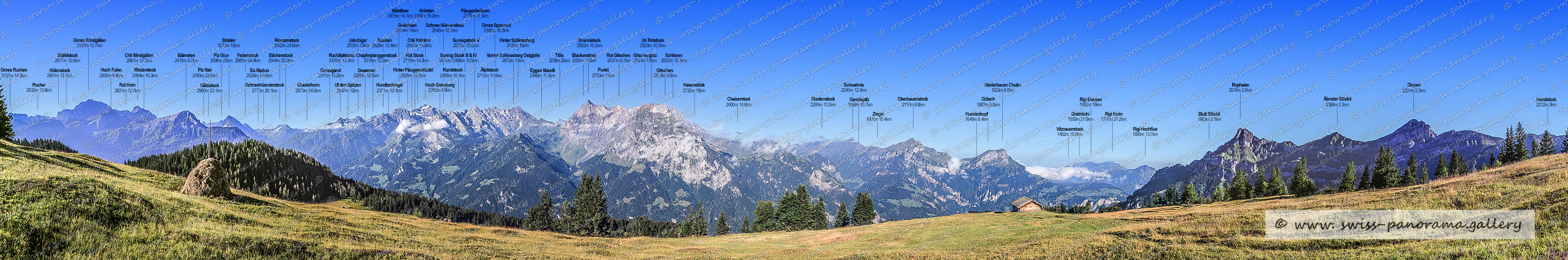 Swiss panorama Eggberge Panorama Alpenpanorama