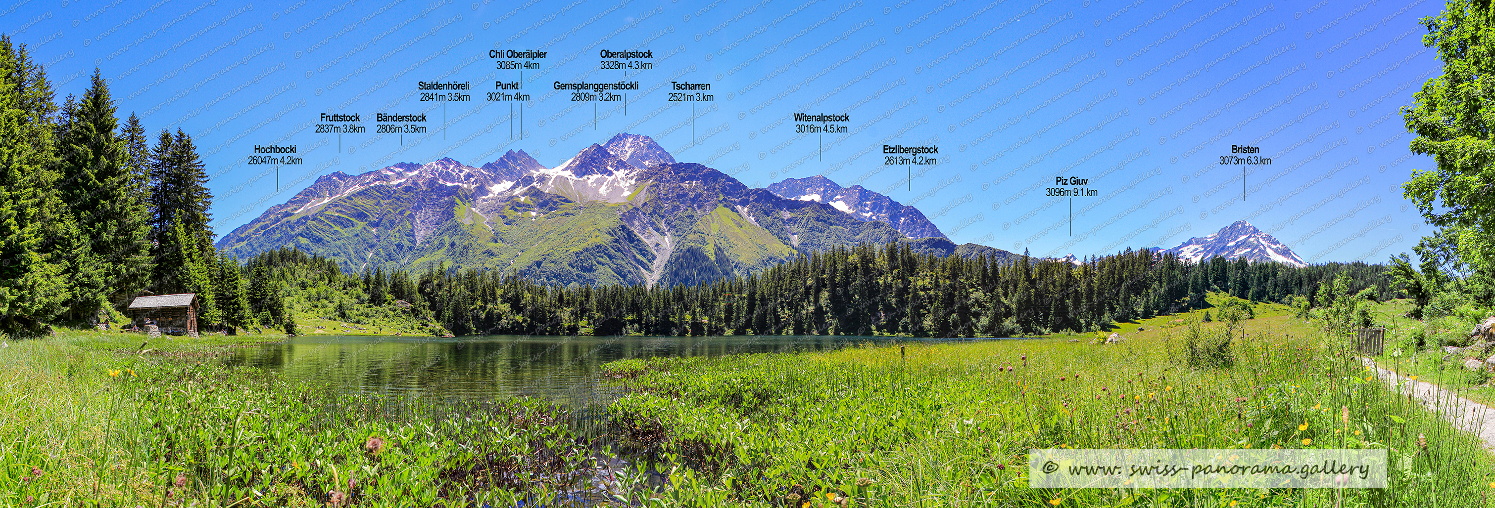 Switzerland panorama Golzernsee