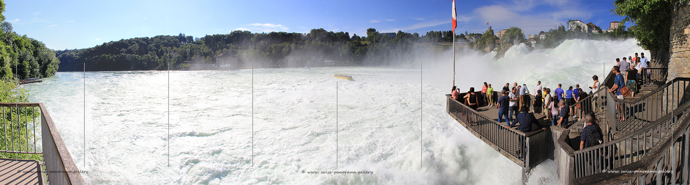 Swistzerland panorama Rheinfall