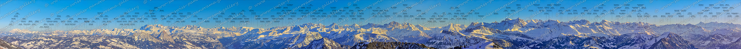 Swiss panorama Rigi panorama