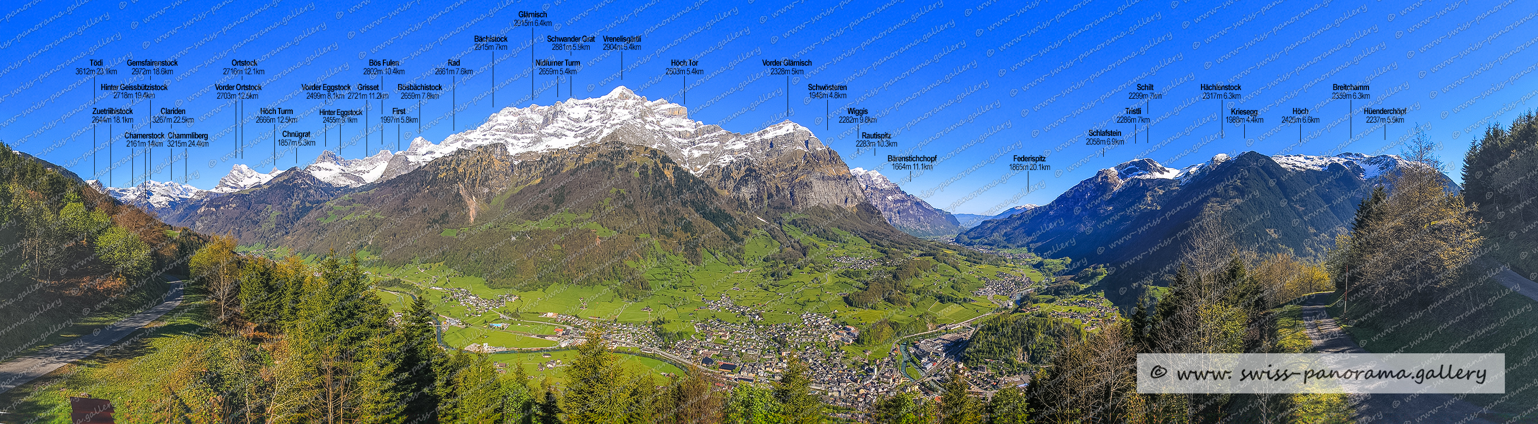 Swiss panorama Schwander Turm