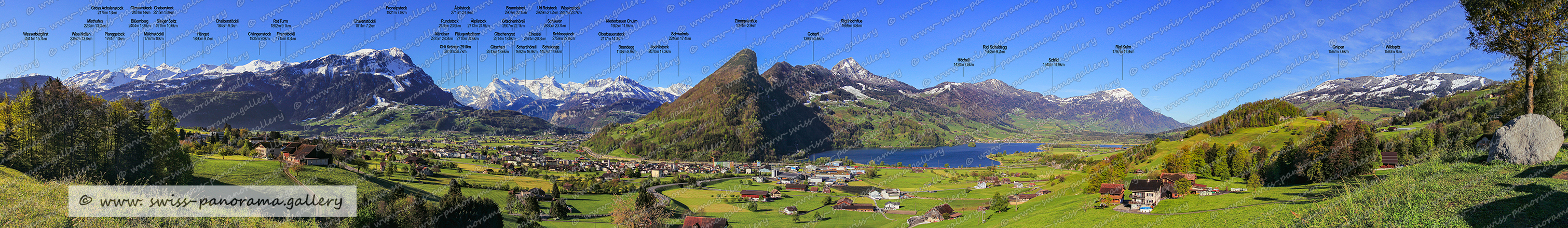 Schwyz Panorama Muotathal Rigi Urner Berge