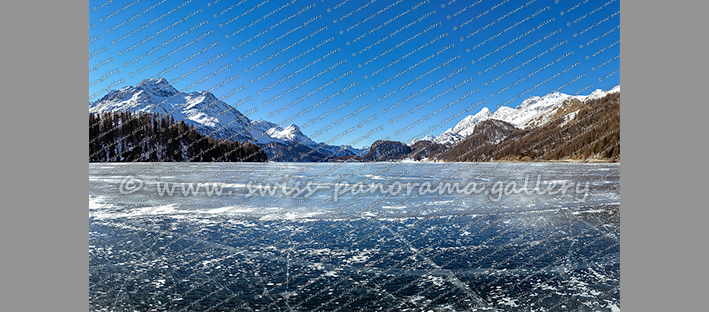 Silsersee Schwarzeis Schweizer Alpen Panorama Oberengadin