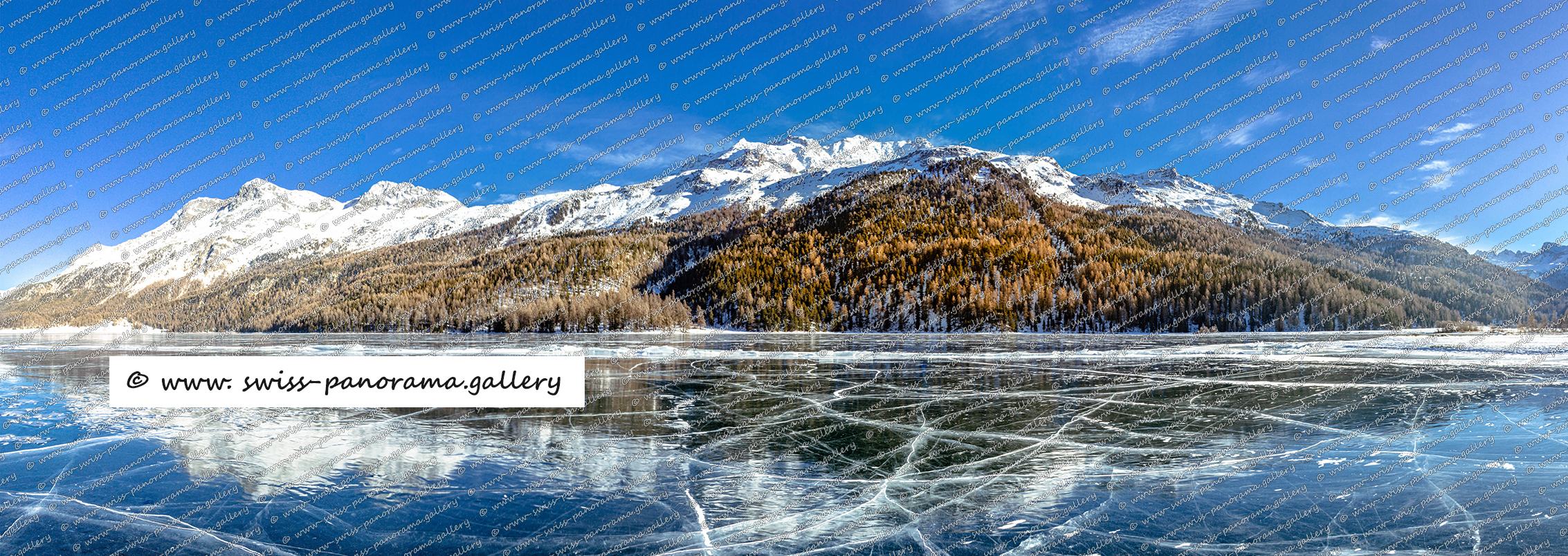 Silvaplanersee Panorama Oberengadin Reflektionen