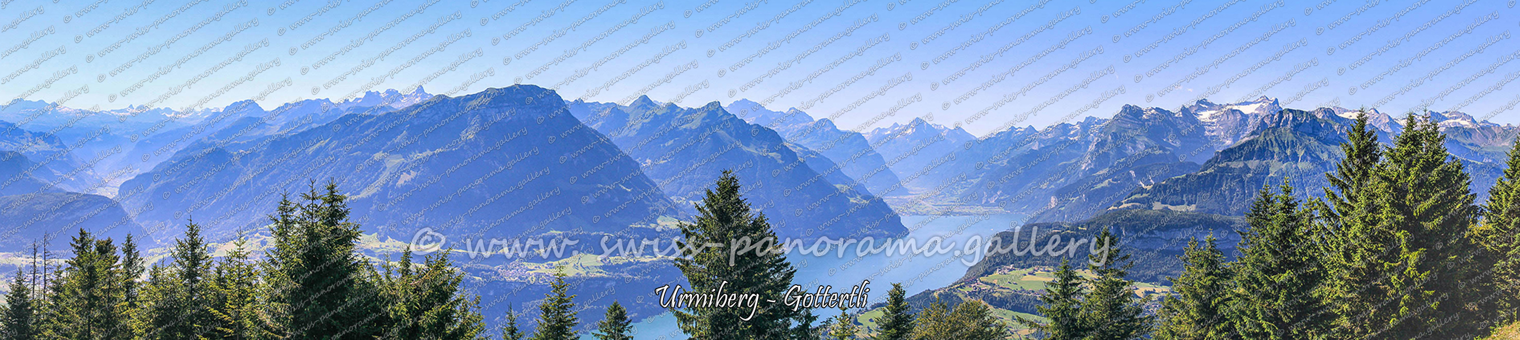 Schweizer Bergpanorama Urmiberg Gotterli