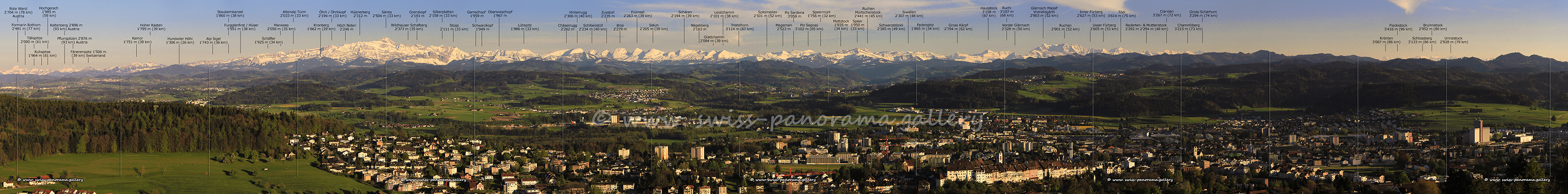 Wiler Turm panorama Säntis